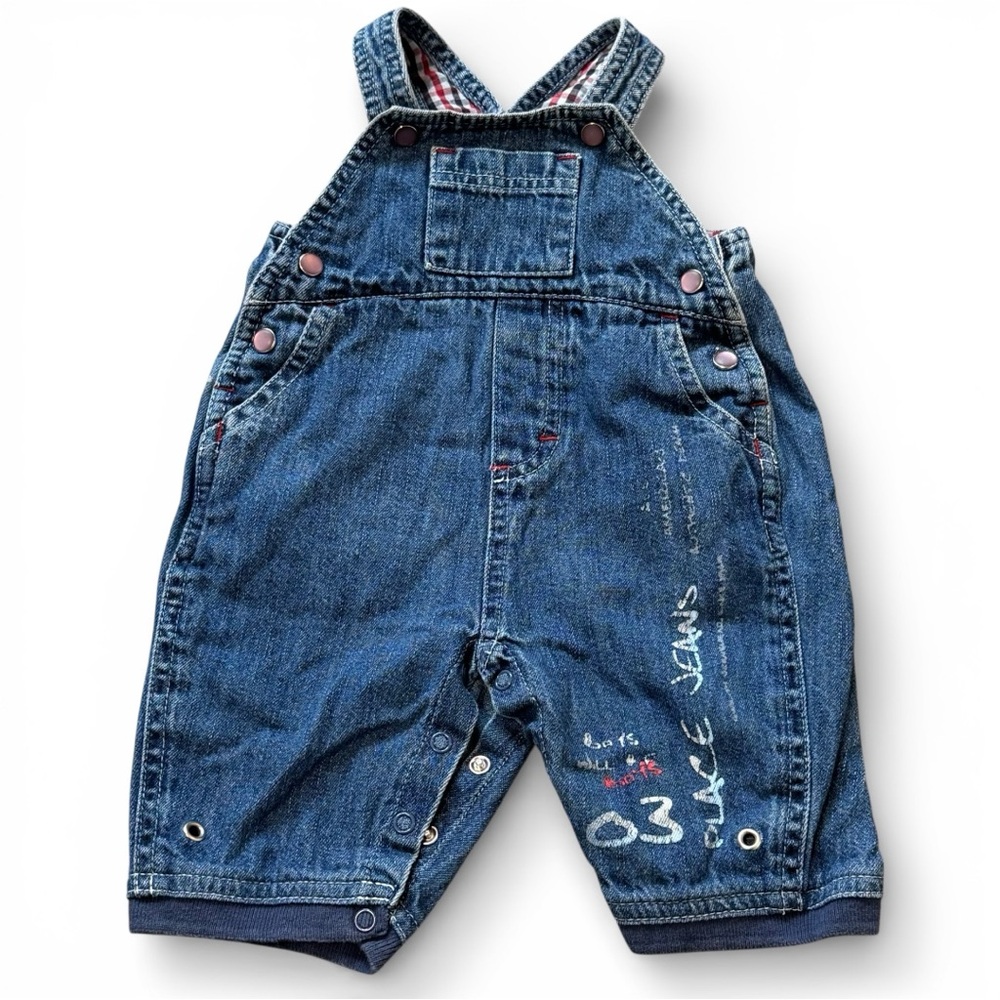Children’s PLACE vintage Baby Bib overalls size 0-3 months